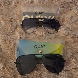 Quay Australia Black and Grey Sunglasses(2 pairs of Sunglasses)